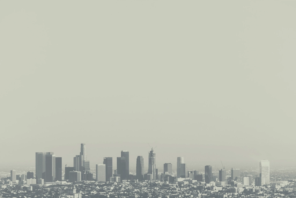 Downtown Los Angeles skyline, home to the largest concentration of creator talent representation in the United States